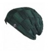 Cool Men Roll Knit Beanie Rectangular Winter Skullcap Top Hat B816 - B5816-green (Warmer) - CP12M8GM2Z1