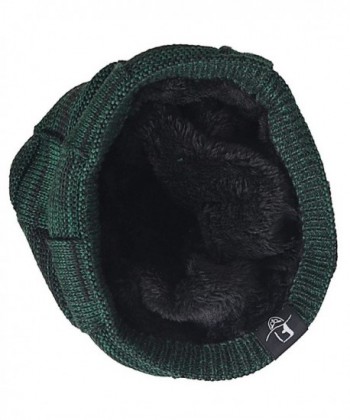 Beanie Rectangular Winter Skullcap B5816 Green in Men's Skullies & Beanies