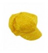 Glitter Sequin Newsboy Relaxed Yellow in Women's Newsboy Caps