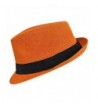 Luxury Divas Orange Basic Fedora