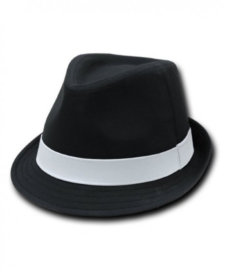 Decky Black & White Basic Woven Fedora Hat Hats Size Small/medium - CX119JN8F99