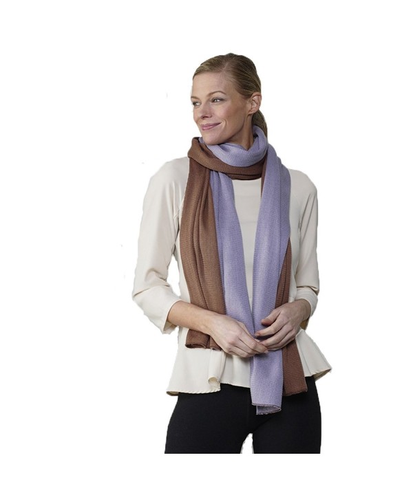 Color Block Scarf - Purple & Mauve - CB188UC2EYG