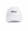 Blessed Unstructured Baseball Dad Hat Cap - White - CA12NRWGWLQ