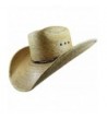 BULL-SKULL HATS- PALM LEAF COWBOY HAT- SECONDS 405 - Natural Palm - C911VWSI8XH