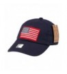 RufNTop Black Eagles American Flag Cap 100% Cotton Classic Dad Hat Plain Baseball Cap(One Size) - Wash Navy - C0185U5HQA5