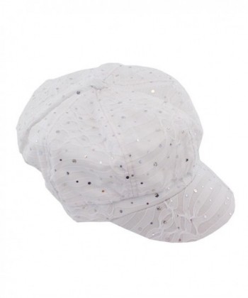 Glitter Sequin Newsboy Style Relaxed in Women's Newsboy Caps