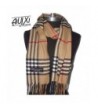 AiUIXi1991 100% CASHMERE SCARF MADE IN SCOTLAND PLAID Check DESIGN SOFT Camel - Plaids & Checks - CN182MNYMQW