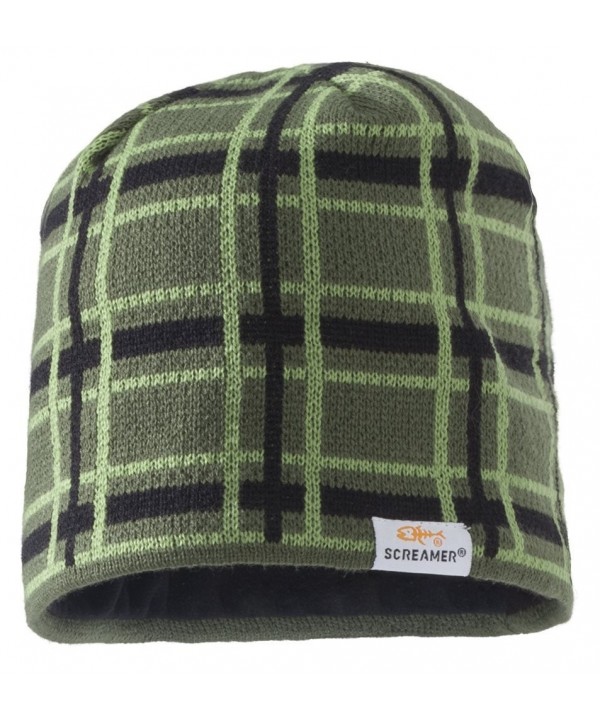 Screamer Men's Carter Knit Cap - Khaki/Moss/Black - C711BFTJJ2H