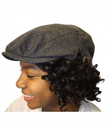 Always Eleven newsboy Hat With Satin Lining - Grey - C0186TY76XC