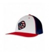 DeMarini D White/Red/Navy Flexfit Trucker Hat - CO12FLIB8PD