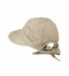 Womens Khaki Wide Gardening Visor