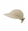 Womens Khaki Wide Gardening Visor in Men's Sun Hats