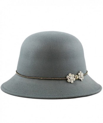 HAT DEPOT Cloche Studded Rhinestone