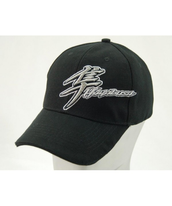 Suzuki GSX1300R Hayabusa Kanji Embroidered Logo Snap Back Hat Black - CF11MBFIDBR