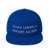 Make America Smart Again Flat Bill Cap - Royal Blue - CH12O7YLTL5