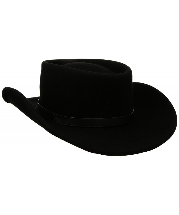 Men's Crushable Gambler Hat Black CA11FBI2YW5