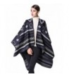 LOHASCASA Women's Printed Knitted Cashmere Cardigan Shawl Wrap - Blue Series 5 - CC184UYCMTD