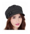 Ubbetter Womens Newsboy Vintage Black Grey in Women's Newsboy Caps