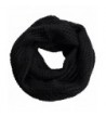 NEOSAN Men Women's Plaid Ribbed Cable Knit Infinity Loop Scarves - Knit Plaid Black - CM184T507HG
