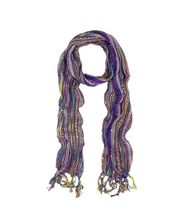 Trendy Multi Color Glitter Fashion Scarf - Different Colors Available - V5 - CI11DYNJSI7