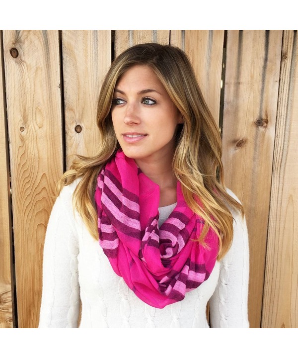 Designer Inspired Infinity Scarf - Fuchsia - CV12CUC6E39