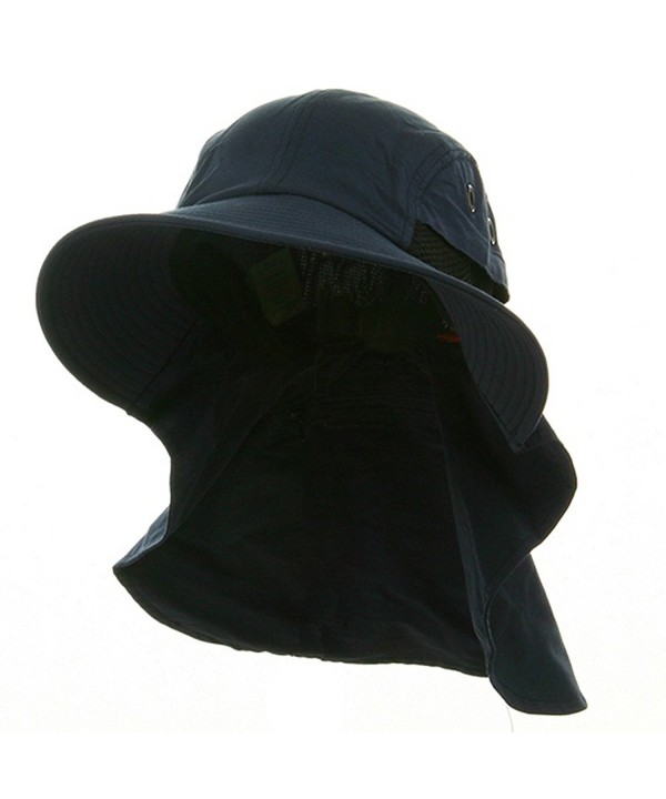 Big Size UV 45+ Extreme Condition Flap Hat - Navy - CS111QREXRT