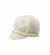 College Casual Knit Cap - White - C211GVYTZ5H