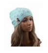 Tinksky Women Winter Warm Knit Hat Snow Ski Caps Lace Button Leaves Hollow Out Knitting Hat (Green) - CI12MAF38UH