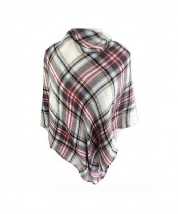 Womens Tartan Scarf Checked Pashmina