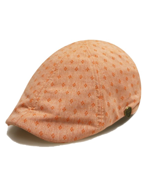 City Hunter Pmv790 Dot Pattern Duckbill Ivy Cap (4 Colors) - Orange - C611X9EPWDL