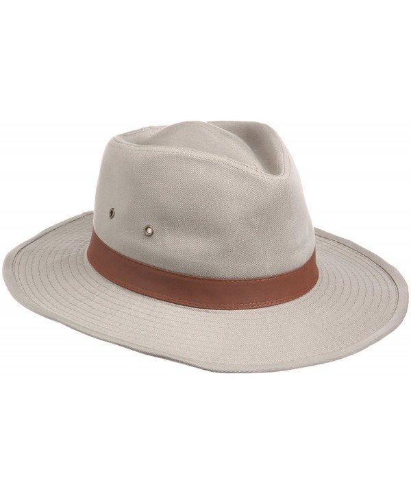 Dorfman Pacific Mens Twill Outback Hat