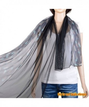 HUAN XUN Feather Patchwork Design in Fashion Scarves
