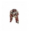 Tartan Blanket Checked Pashmina Claret