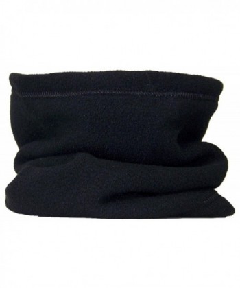Best Winter Hats Reversible 100% Polyester Fleece Neck Gaiter/Warmer - Black - CR11GSSNFGB