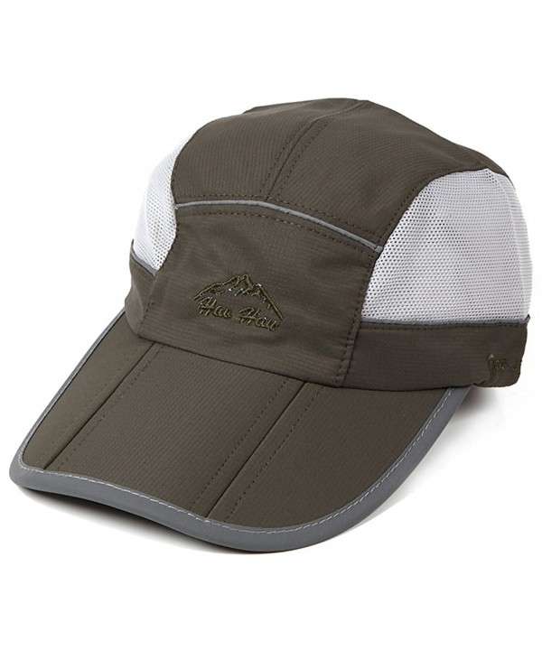 i-select Reflective Running Cap Mesh Foldable - Army Green - CC182KS2KLO