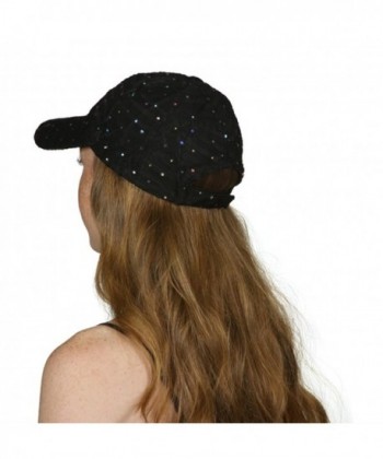 TOP HEADWEAR Womens Sequin Baseball