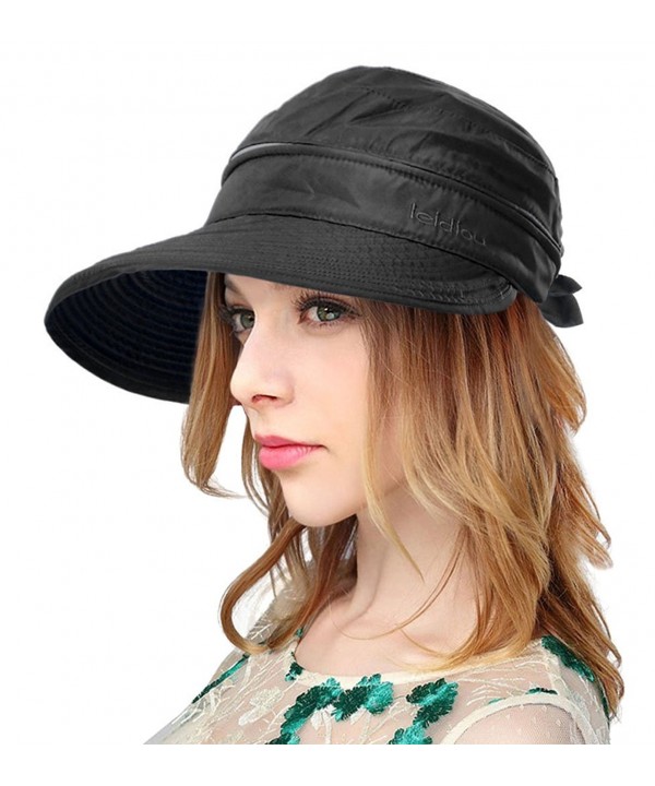 Women UPF 50+ UV Sun Protection Convertible 2 In 1 Visor Beach Golf Hat ...