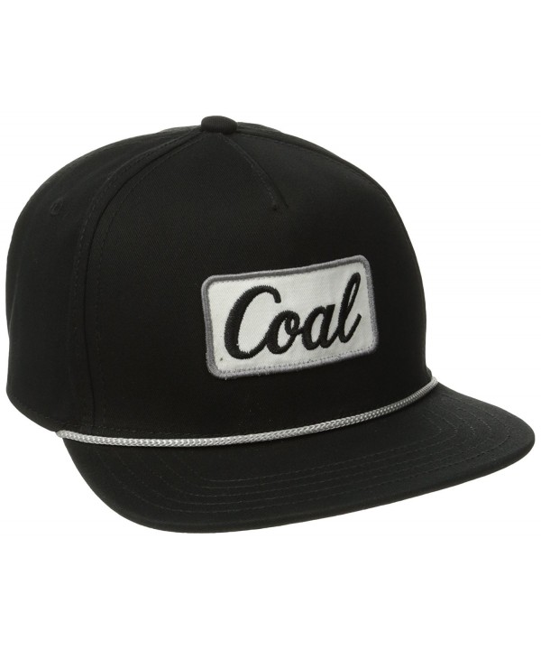 Coal Men's the Palmer Hat Adjustable Snapback Cap - Black - C811PKOS33T