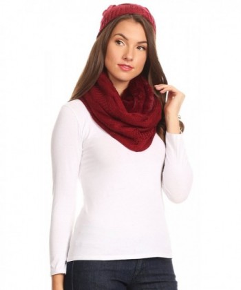 Sakkas 16138 Classic Infinity Burgandy in Fashion Scarves