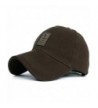 Cotton Hats Twill Low Solid Profile Plain Adjustable Baseball Caps - A-brown - CF12MYZ4FSG