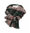 Women's Colorful Plaid Tartan Blanket Scarf Large Winter Shawl Wrap with Fringe - Green - C012612JQWZ