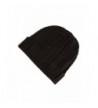 Fishers Finery Women's 100% Pure Cashmere Cable Knit Hat Super Soft Cuffed - Black - C811H5DTKF3