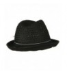 Mens Fedora Weave Crown Feather in Men's Fedoras