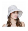 OLEWELL Women's Floppy Foldable UPF 50+ Hat-Summer Sun Beach-Wide Brim Cap - Off-White - CL182H8ULW6