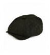 VOBOOM Wool Tweed Newsboy Gatsby Ivy Cap Golf Cabbie Driving Hat - Dark Green - CR183KNKM0G