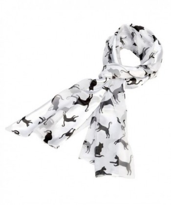 Black and White Cat Scarf - CF11M2FIUNR