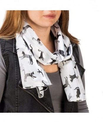 Black and White Cat Scarf