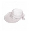 Aisa Womens Bow Sun Hats Large Brim Sun Visor Hat Dual Purpose Summer Beach Hat UV Travel Cap - White - C112J7H2LUP