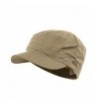 Fitted Cotton Ripstop Army Cap-Khaki W32S31F - CO111GHYYEB