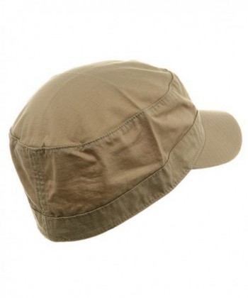 Fitted Cotton Ripstop Cap Khaki Medium in Men's Baseball Caps